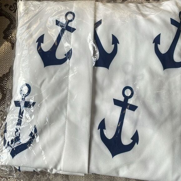 Nautical Button Down  Blouse Top Shirt Ocean Vacation Beach NWT - Picture 4 of 8